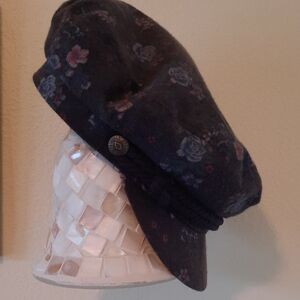 Brixton Dark Floral Fiddler Cap